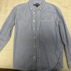 TOMMY HILFIGER ストライプ ボタンシャツ M