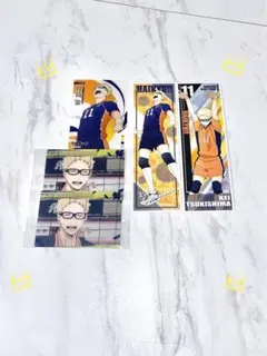 ハイキュー!! 月島蛍 グッズまとめ売り! ロングステッカー！