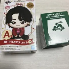 【外箱】ミセス グリーンラベル コラボグラス ／ 一番くじ A賞 ぬいぐるみ