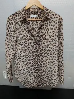 ❤美品❤エキプモンフェム シルク100% 星柄 シャツ ブラウス ゆったりS
