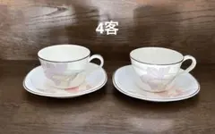 ノリタケ　カップ＆ソーサー　4客