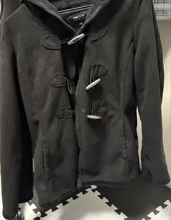 【美品】 COMME CA ISM ブラック ダッフルコート Lサイズ