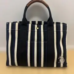 U.S. POLO ASSN. ストライプトートバッグ