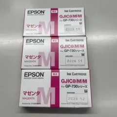 EPSON 純正インクカートリッジ 3色セット GJIC8 - メルカリ