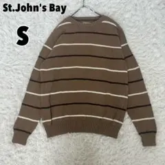 ♥St.John’s Bay♥ ボーダーニット セーター 茶 S アメカジのサムネイル