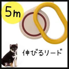 犬 リード 伸縮 5m 伸びるリード 小型犬 自動巻き取り式 荷重15kg