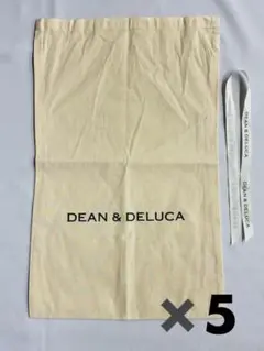 DEAN & DELUCA ギフトバッグ　コットンバッグ 5枚セット