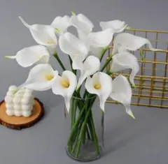 カラー 造花 5本 結婚式 ウェルカムスペース、ブーケなどに