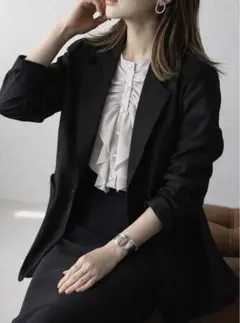 【新品・タグ付】シアーワッシャーテーラードジャケット/ボンジュールサガン