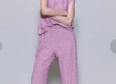6(ROKU) PILE JACQUARD EASY PANTSのサムネイル