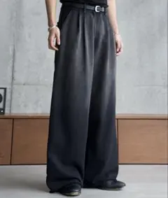 【SINSS】2タックスウェットパンツブラック系その他2