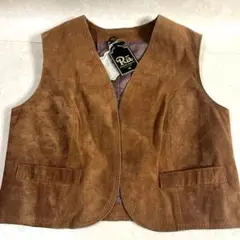 Ra KANEMATSU-GOSHO かねまつ レザー 豚革　スウェード ベスト