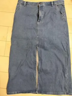 デニムロングスカート（裏起毛）