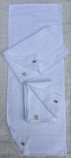 今治タオル　フェイスタオル 3枚　純白　ロングサイズ　新品　日本製　ホテルタイプ