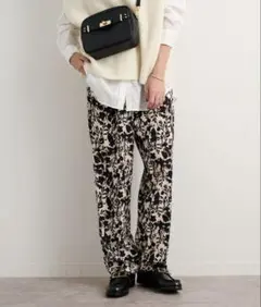 【美品】ジャーナルスタンダードレリューム　バイカラーフラワーイージーパンツ