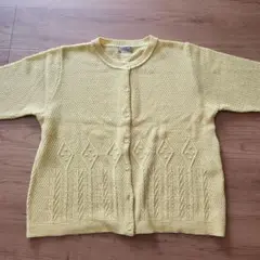超美品　always イエロー カーディガン 長袖
