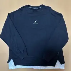 カンゴール KANGOL スウェット トレーナー ブラックMサイズ