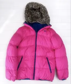 ROXY ピンク ネイビー ダウンジャケット リバーシブル