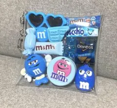 ガチャ詰めポーチ　ブルー系　青