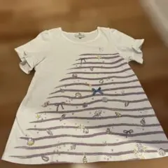 組曲KUMIKYOKU 140 フリル袖 Tシャツリボン付き