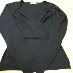 美品ofuon カシュクールVネックニット
