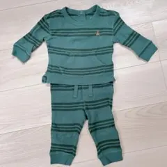 ベビーGAP❣️グリーン ストライプ セットアップ
