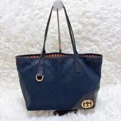 GUCCI グッチ GGキャンバス 토트 백