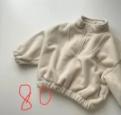 【美品】minirobeハーフジップ トレーナー 1