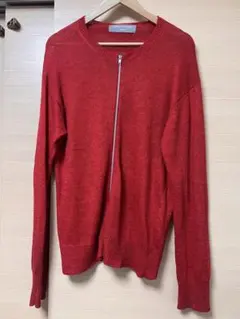 COMME des GARCONS メンズ レッド カーディガン