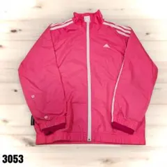 adidas ジップアップジャージ トラックジャケット ピンク 160 3053