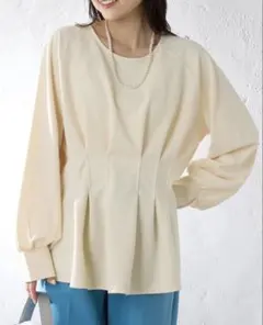 CIAOPANIC TYPY ウエストタックデザインカットソー オフホワイト