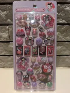 ボンボンドロップシール　和柄　舞妓