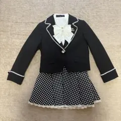 フォーマルドレス ジャケット付き ドット柄