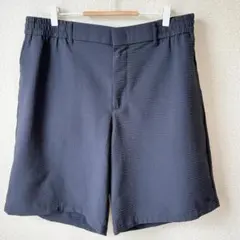 【極美品】エンポリオアルマーニ ストレッチシアサッカーハーフパンツ ネイビー52のサムネイル
