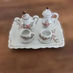 ミニチュアティーセット 花柄