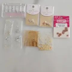 3Dネイルパーツとビーズセット