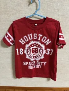 HOUSTON Tシャツ レッド 120cmのサムネイル