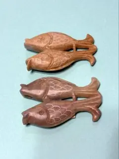 時代物 吉川造 木彫り鶏根付 提物 ひ - メルカリ
