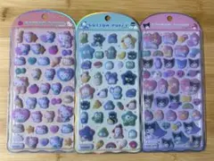 【正規品】 サンリオ コットンパフィーシール 3シートセット