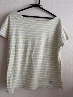 ORCIVAL オーシバル イエロー×グレー　ボーダーTシャツ （Fサイズ）のサムネイル