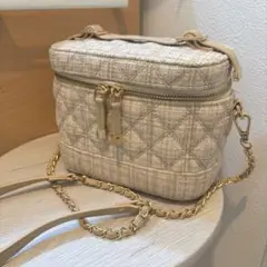 即購入可　RANDA チェーンショルダー　キルティング2wayバニティバッグ