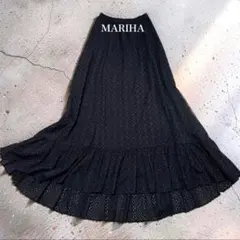 【美品】MARIHA 海辺のスカート EYELET カットワークレース インド綿のサムネイル