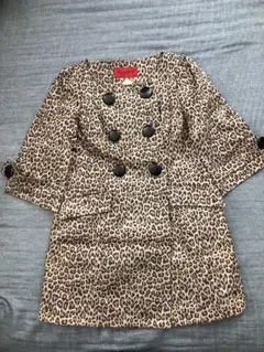 新品 BE RADIANCE NEW YORK レオパード コート ヒョウ柄