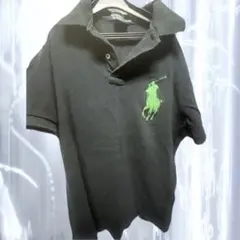 POLO ラルフローレン ビックポニー ブラック グリーン size S