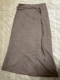 ラップスカート ひざ丈スカート