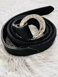 【レア】ほぼ新品！スーツセレクトダブルリングメッシュベルト
