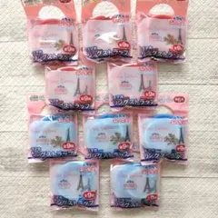 A　evian　スマホリングストラップ　ブルー系・ピンク系　10個セット