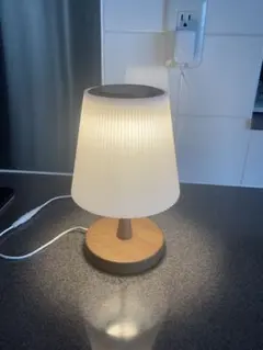 オーム電機 LEDタッチライト 木目 電球色 TT-Y20T-T