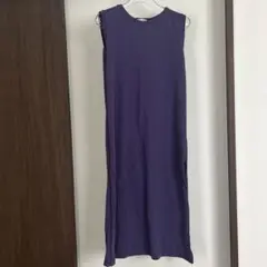 niko and ... BASIC ノースリーブロングワンピース M パープル