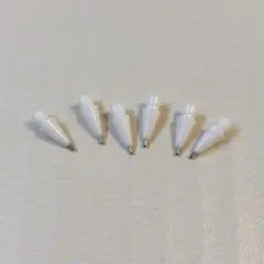 Apple Pencil ペン先 交換用 金属製 交換用ペン先 シルバー 6個